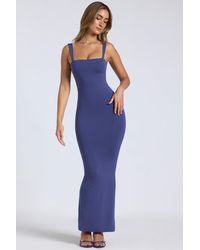 Oh Polly - Modal Square-Neck Low Back Maxi Dress - Lyst