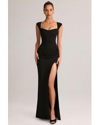 Oh Polly - Modal Sweetheart-Neck Cowl-Waist Maxi Dress - Lyst