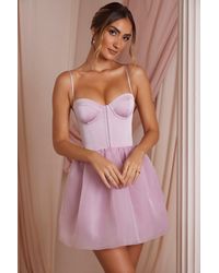 Oh Polly - Tulle Skirt Corset Mini Dress - Lyst