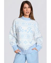 BO+TEE - Jacquard-Knit Oversized Jumper - Lyst