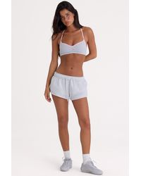 BO+TEE - Brushed Jersey Elasticated Mini Shorts - Lyst
