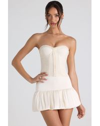 Oh Polly - Bubble Hem Mid-Rise Micro Mini Skirt - Lyst