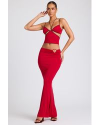 Oh Polly - Mid Rise Maxi Skirt - Lyst