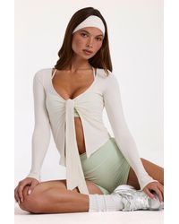BO+TEE - Buttercloud Tie-Front Top - Lyst