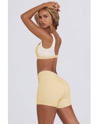 BO+TEE - Ruched Mini Shorts - Lyst
