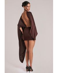 Oh Polly - Draped Cape Mini Dress - Lyst