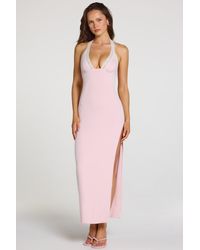 Oh Polly - Modal Lace-Trim Maxi Dress - Lyst