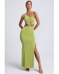 Oh Polly - Hardware Detail One-Shoulder Maxi Dress - Lyst