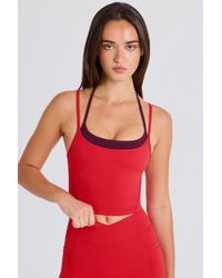 BO+TEE - Soft Active Layered Cropped Tank Top - Lyst