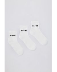 BO+TEE - Ribbed Crew Sock Bundle - Lyst