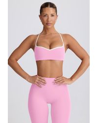 BO+TEE - Soft Active Sweetheart-Neck Sports Bra - Lyst