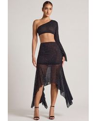 Oh Polly - Embellished Handkerchief Hem Skirt - Lyst
