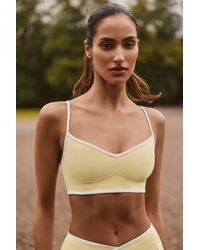 BO+TEE - Soft Active Sweetheart-Neck Contrast Sports Bra - Lyst