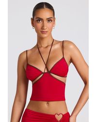 Oh Polly - Contrast Binding Cami Top - Lyst