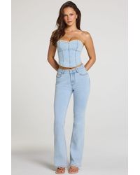 Oh Polly - Mid-Rise Bootcut Jeans - Lyst