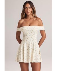 Oh Polly - Modal Off-Shoulder A-Line Mini Dress - Lyst
