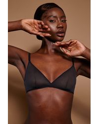 Oh Polly - Soft Mesh Single Layer Triangle Bra - Lyst