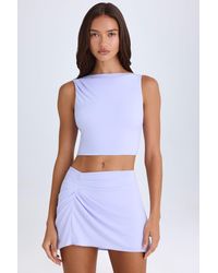 Oh Polly - Draped A-Line Mini Skirt - Lyst