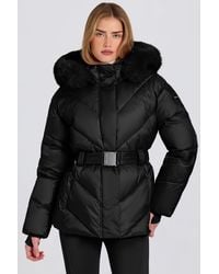 BO+TEE - Waterproof Faux-Fur Hood Ski Jacket - Lyst