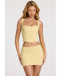 Oh Polly - Lace Mini Skirt - Lyst