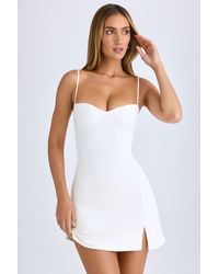 Oh Polly - Modal Sweetheart-Neck A-Line Mini Dress - Lyst