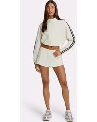 BO+TEE - Terry Foldover Waist Shorts - Lyst