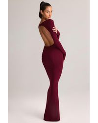 Oh Polly - Modal Ruched Backless Maxi Dress - Lyst
