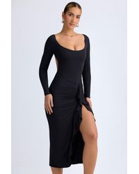Oh Polly - Modal Ruffled Midaxi Dress - Lyst