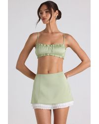 Oh Polly - Layered Mid-Rise Mini Skirt - Lyst