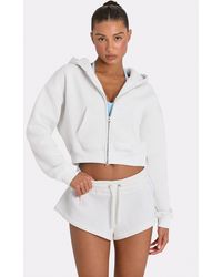 BO+TEE - Oversized Zip-Up Hoodie - Lyst