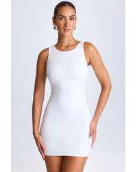 Oh Polly - Draped Open-Back Mini Dress - Lyst