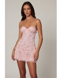 Oh Polly - Embellished Bandeau A-Line Mini Dress - Lyst