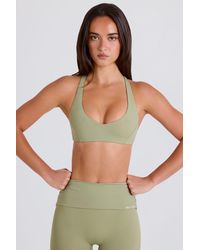 BO+TEE - Crossback V-Neck Sports Bra - Lyst