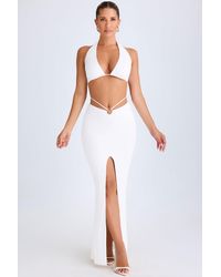 Oh Polly - Hardware-Detail Mid-Rise Maxi Skirt - Lyst
