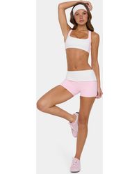 BO+TEE - Soft Active Foldover Mini Shorts - Lyst