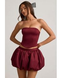 Oh Polly - Bubble Hem Mid-Rise Mini Skirt - Lyst