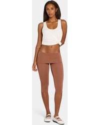 BO+TEE - Brushed Jersey Low-Rise Trousers - Lyst