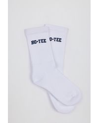 BO+TEE - Ribbed Half-Crew Socks - Lyst