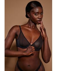 Oh Polly - Soft Mesh Single Layer Underwired Bra - Lyst