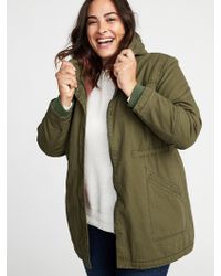 hooded utility parka for women old navy
