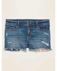 black jean shorts old navy