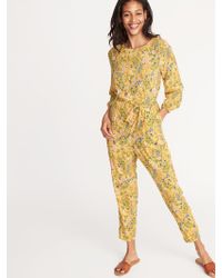 old navy yellow jumpsuit