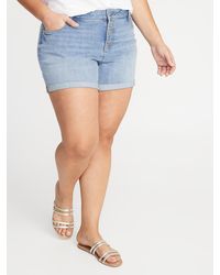 old navy plus size jean shorts