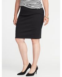 old navy plus size denim skirt