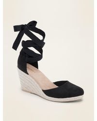 women's lace up wedge shoes