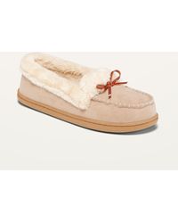 old navy rose gold slippers