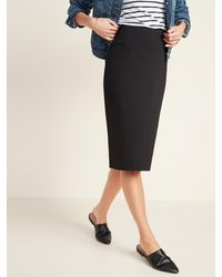 old navy black denim skirt