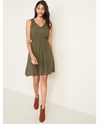 old navy olive green dress