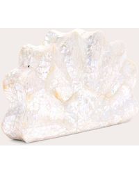 Emm Kuo - Loulou Mother Of Pearl Shell Clutch - Lyst