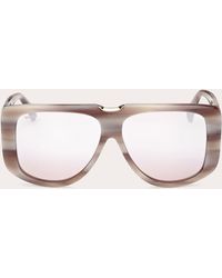 Max Mara - Shiny Horn Spark 1 Shield Sunglasses - Lyst